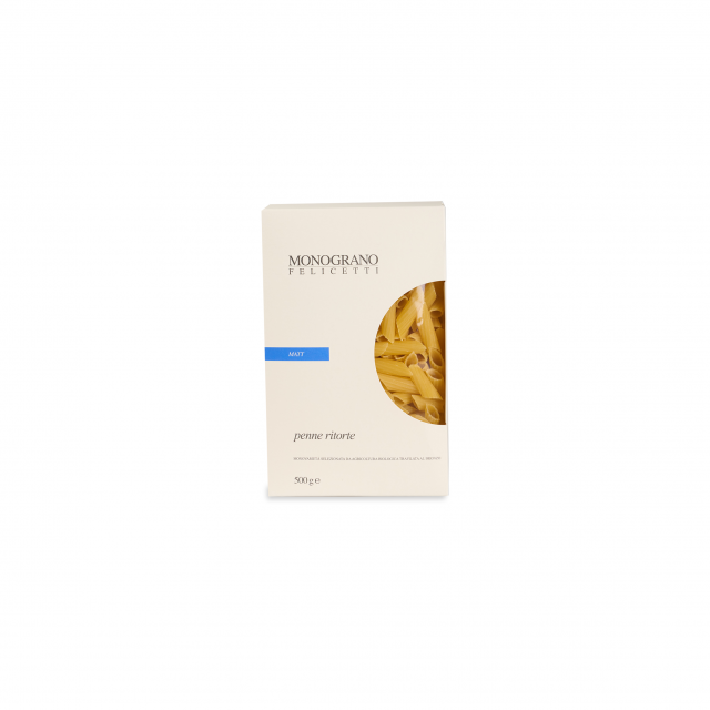 Penne Ritorte "Matt" Organic Durum Wheat Semolina Penne Ritorte "Matt" Organic Durum Wheat Semolina