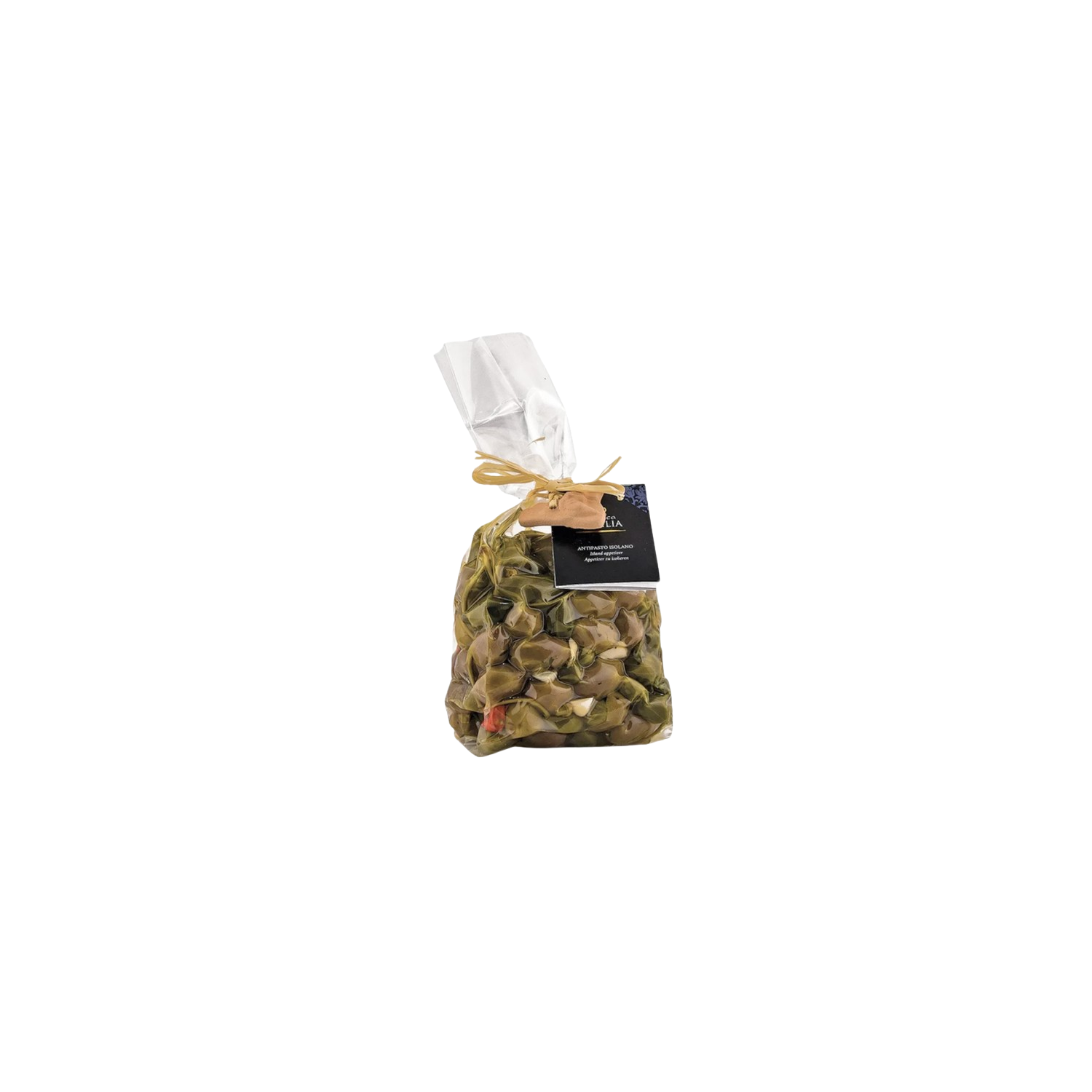 Antipasto isolano 500gr Olive e Cucini Sott'Olio Antipasto isolano 500gr Olive e Cucini Sott'Olio