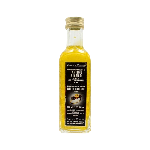 Condiment à la truffe blanche Huile d'olive extra vierge Condiment à la truffe blanche Huile d'olive extra vierge