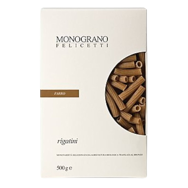 Rigatini di Farro 500gr Pasta Trafilata Al Bronzo