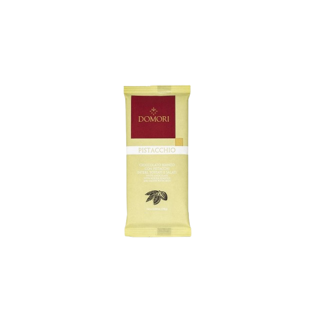 Chocolat blanc aux pistaches entières salées Chocolat blanc aux pistaches entières salées