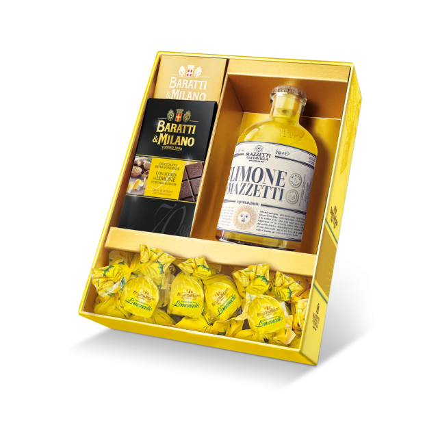 chocolate selection and limoncello mazzetti gift box