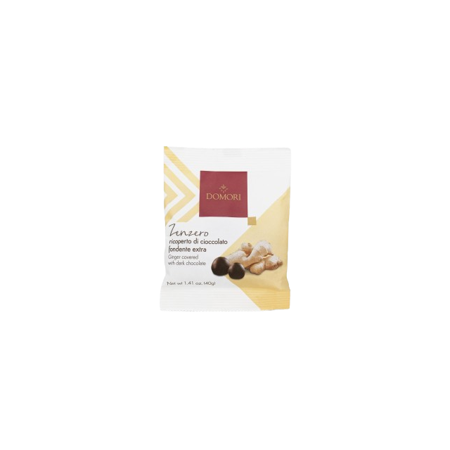 Dragées zenzero ricoperti di cioccolato fondente