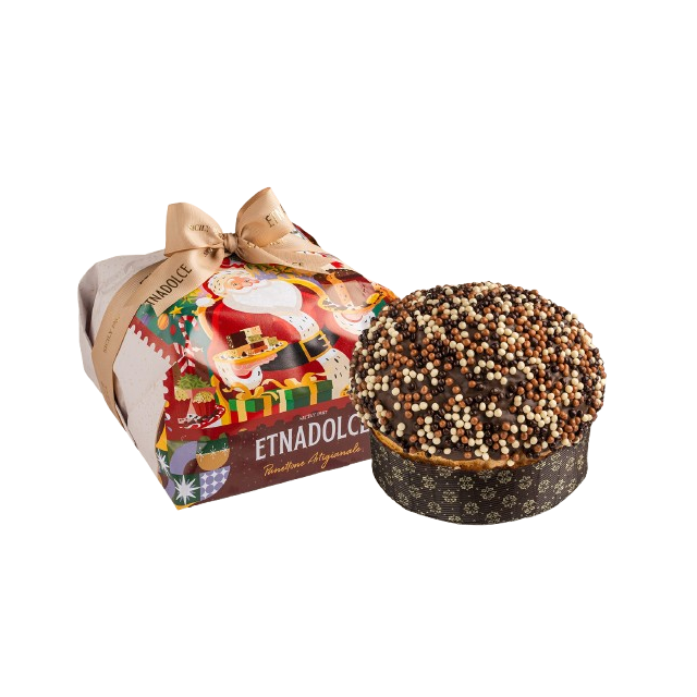 Panettone au chocolat de la trilogie Vulcano Panettone au chocolat de la trilogie Vulcano