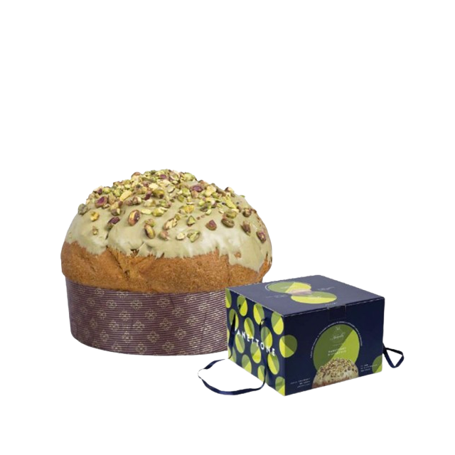 Panettone artisanal à la pistache Panettone artisanal à la pistache